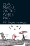 Black marks on the white page cover